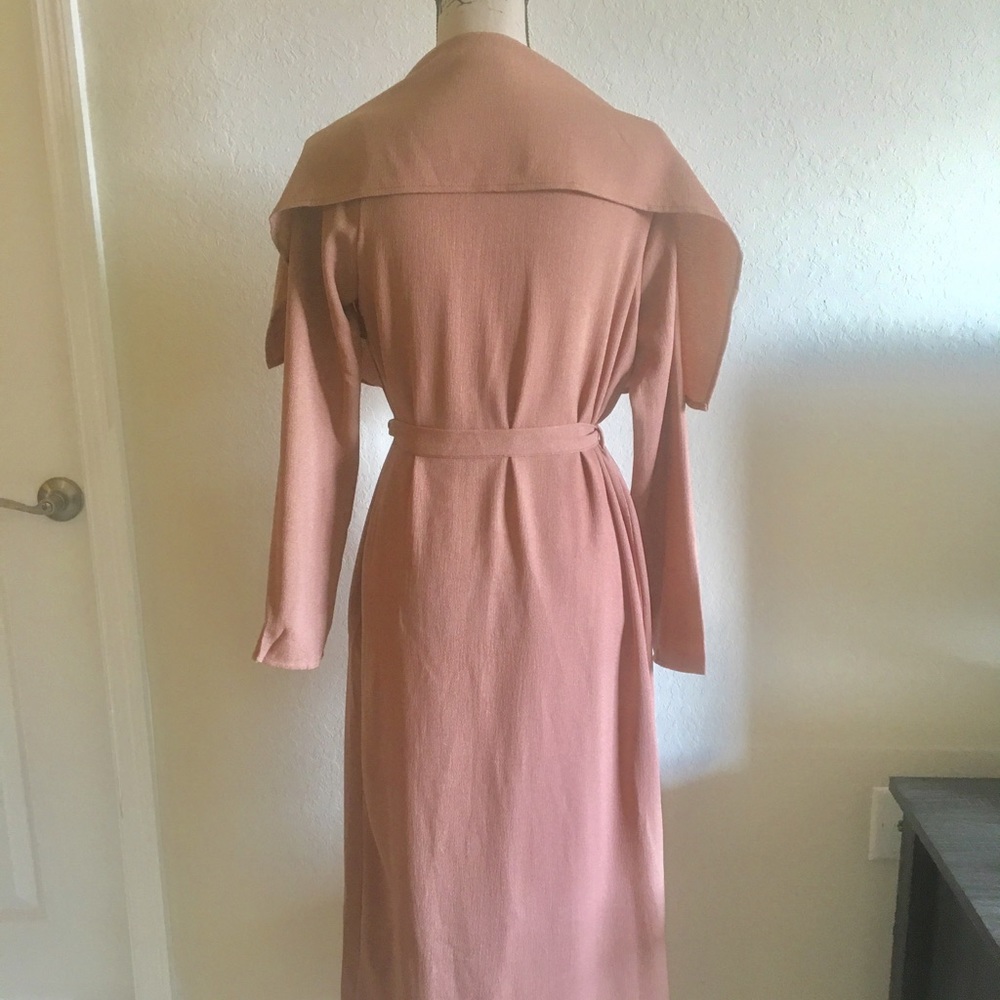 🆕 Lapel Long Sleeve Mauve Duster - Picture 6 of 8